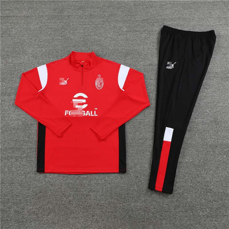 Sudadera de Entrenamiento AC Milan Rojo/Blanco 2023/2024